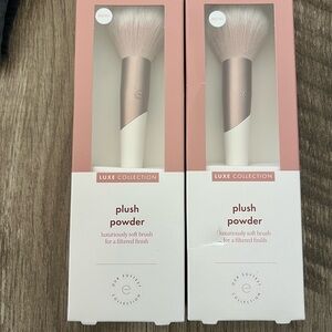 Set Of 2: Ecotools Luxe Plush Powder Makeup Brush, Eco-friendly #3223 NIB
